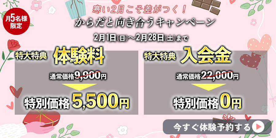 身体づくり追い込みキャンペーン